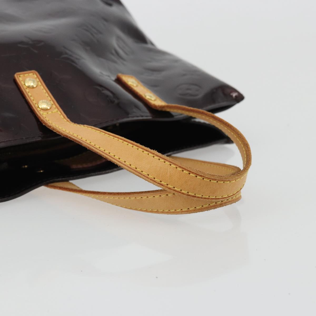 LOUIS VUITTON Monogram Vernis Reade PM Hand Bag Amarante M91993 LV Auth YKZ1297A