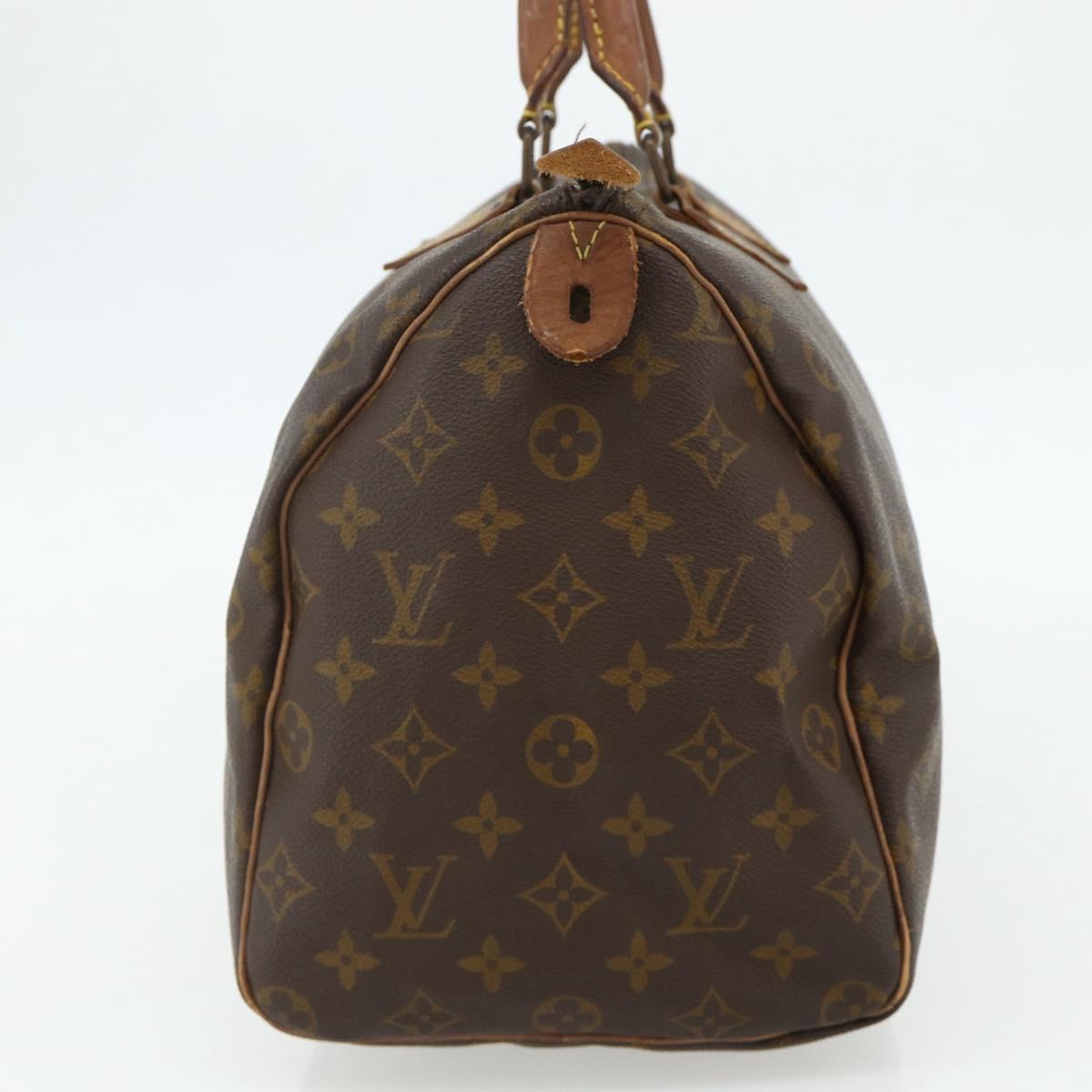 LOUIS VUITTON Monogram Speedy 35 Hand Bag M41524 LV Auth YKZ1301A