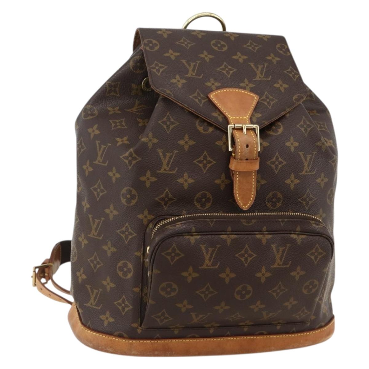 LOUIS VUITTON Monogram Montsouris GM Backpack M51135 LV Auth YKZ1303