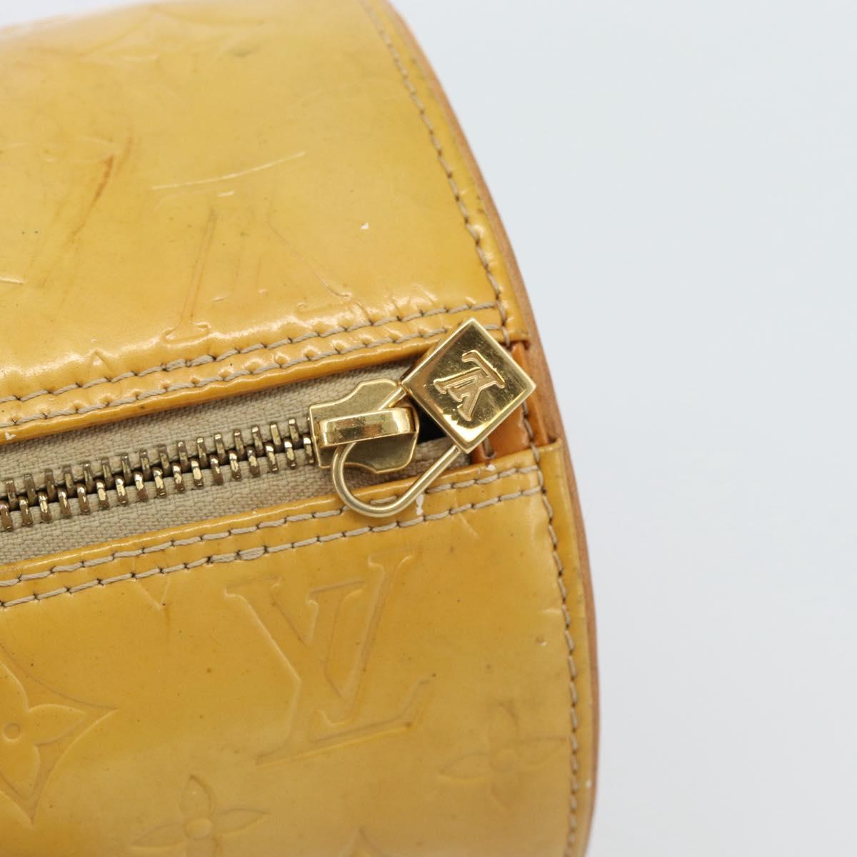 LOUIS VUITTON Monogram Vernis Bedford Hand Bag Beige M91006 LV Auth YKZ1306
