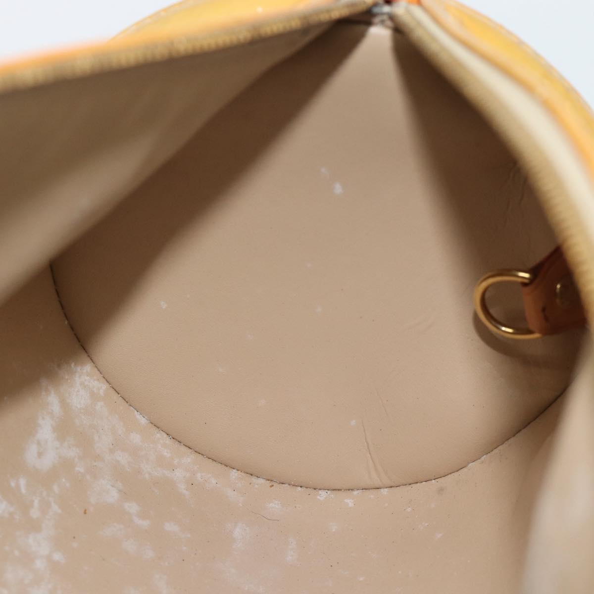 LOUIS VUITTON Monogram Vernis Bedford Hand Bag Beige M91006 LV Auth YKZ1306