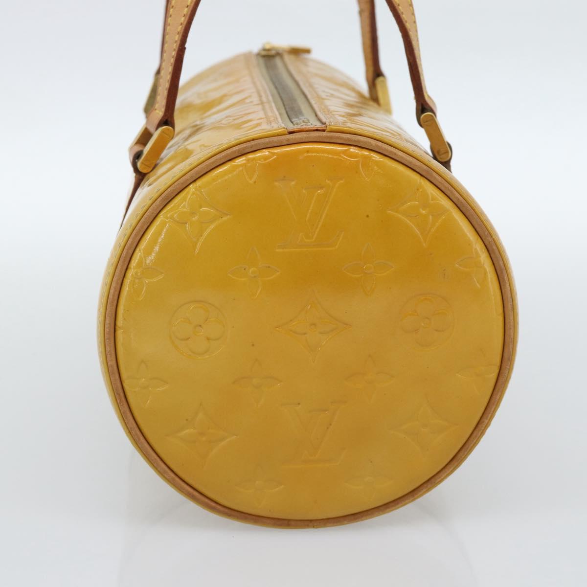 LOUIS VUITTON Monogram Vernis Bedford Hand Bag Beige M91006 LV Auth YKZ1306