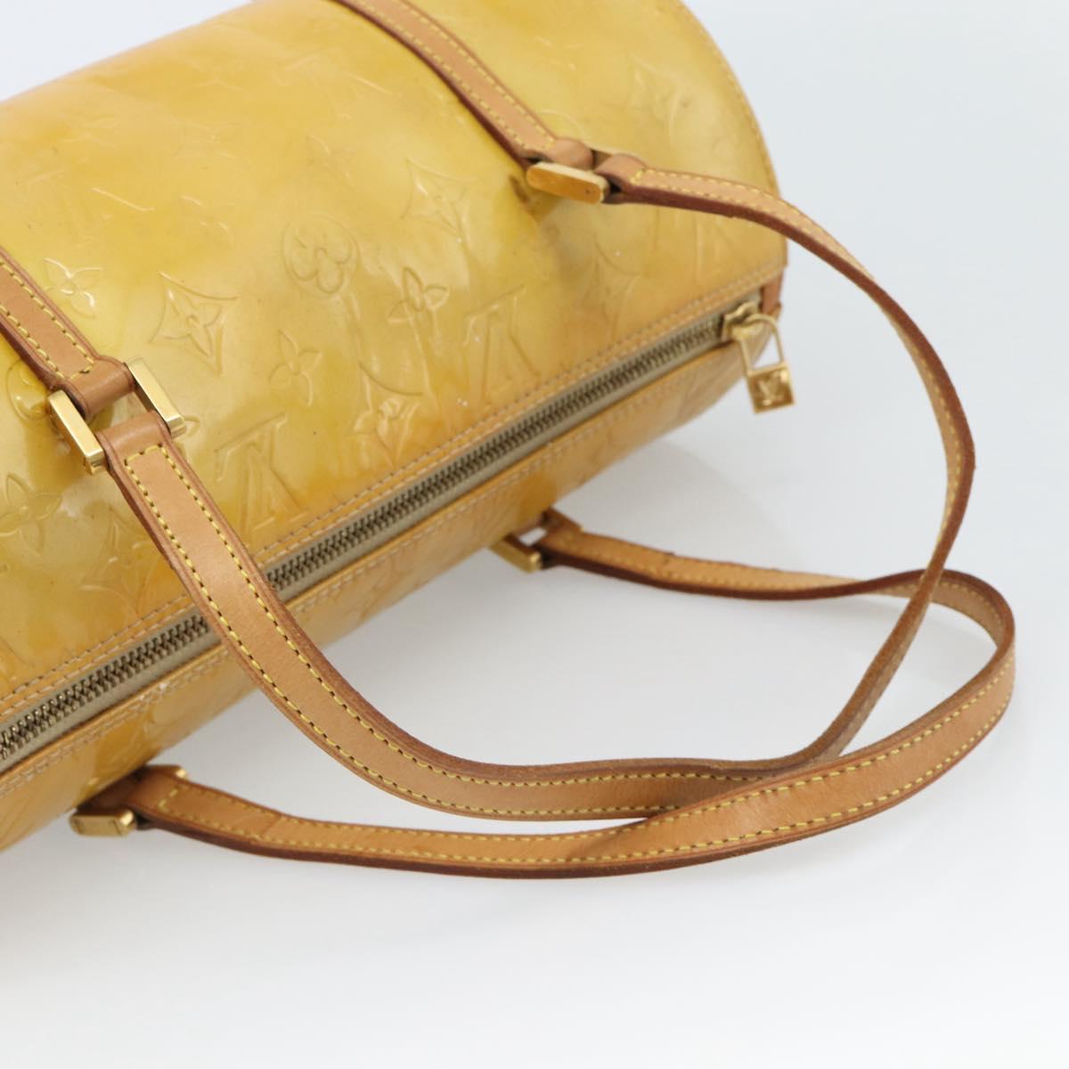 LOUIS VUITTON Monogram Vernis Bedford Hand Bag Beige M91006 LV Auth YKZ1306