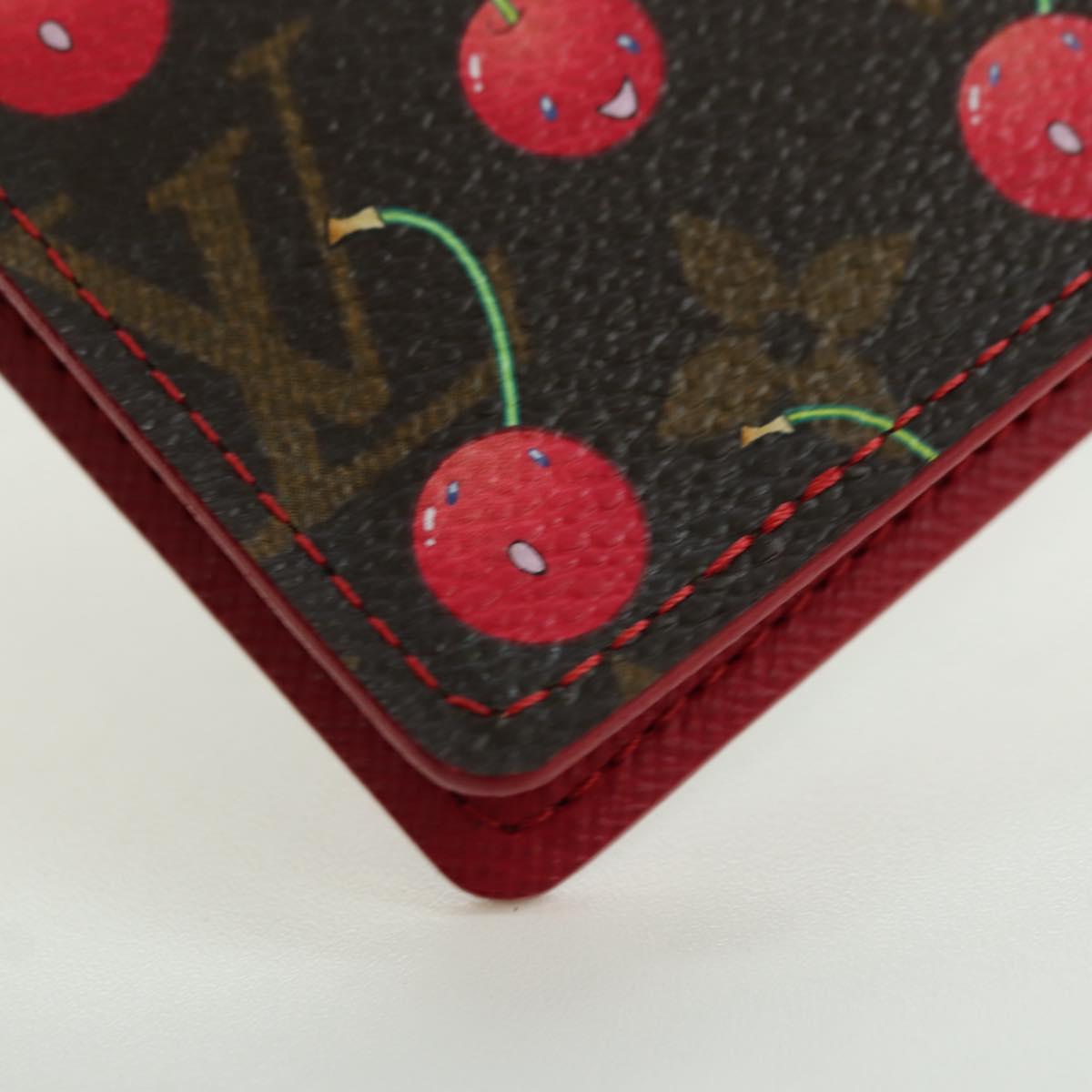 LOUIS VUITTON Monogram Cherry Agenda PM Planner Cover Red R21023 Auth YKZ1374SM
