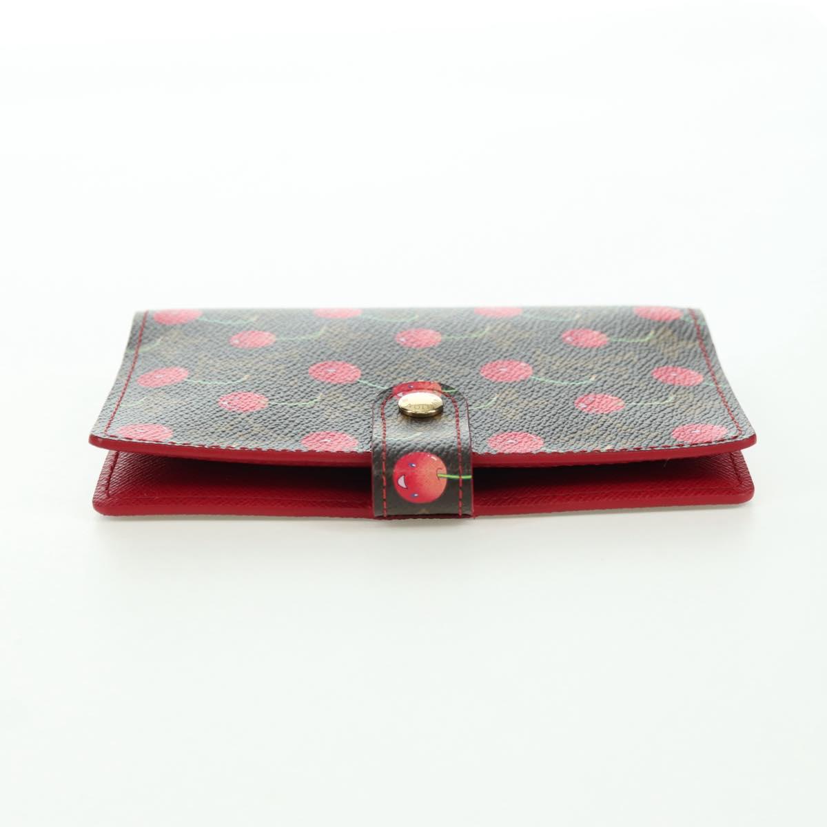 LOUIS VUITTON Monogram Cherry Agenda PM Planner Cover Red R21023 Auth YKZ1374SM