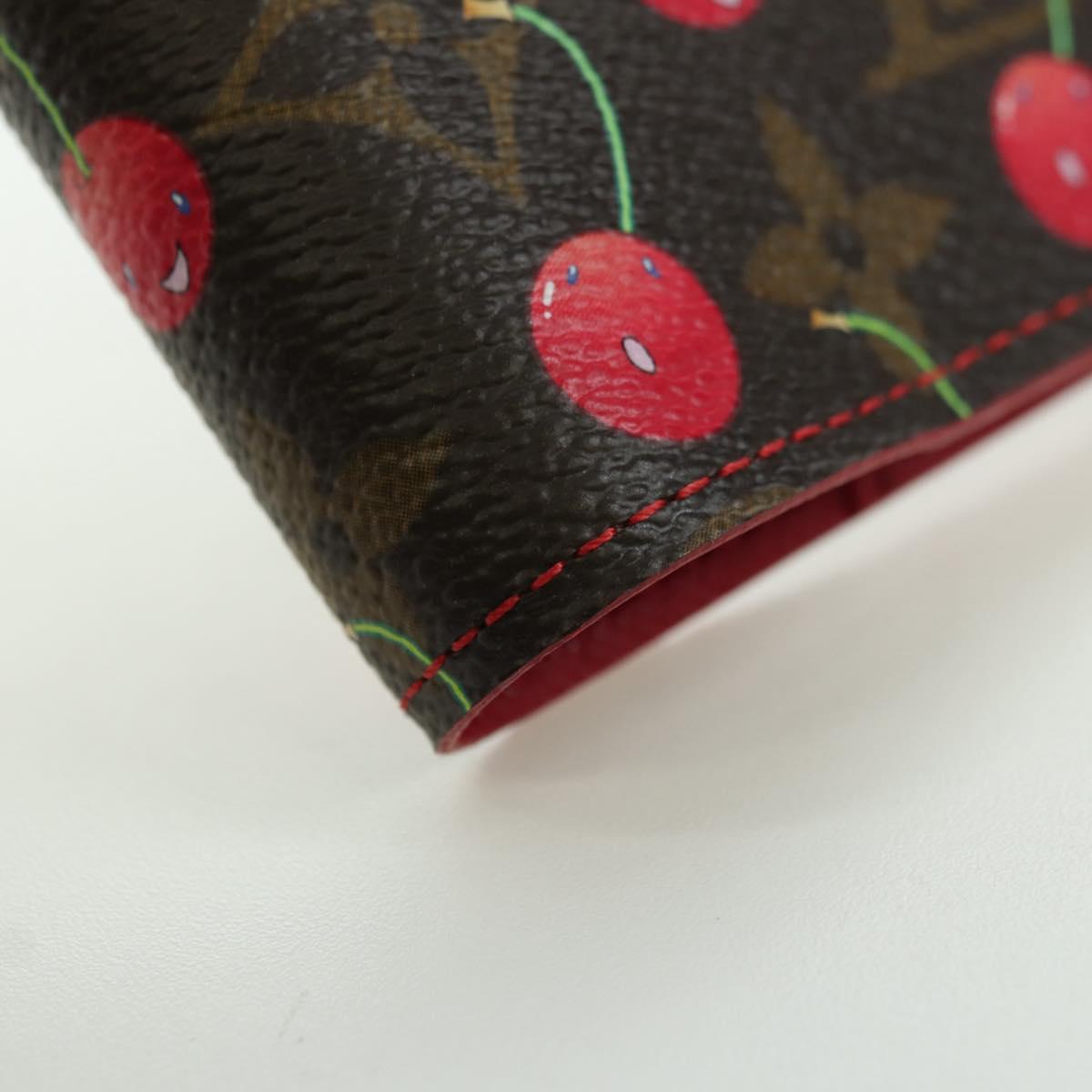 LOUIS VUITTON Monogram Cherry Agenda PM Planner Cover Red R21023 Auth YKZ1374SM