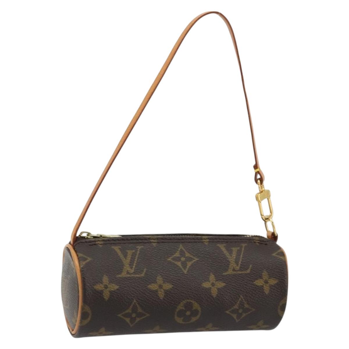 LOUIS VUITTON Monogram Papillon Pouch LV Auth YKZ1397