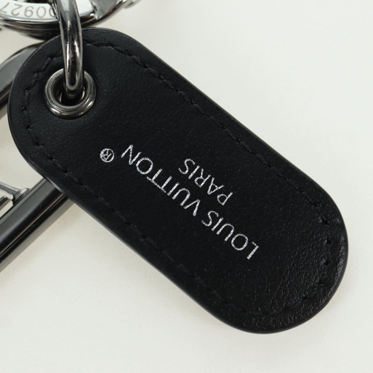 LOUIS VUITTON Monogram Porte Cles LV Signature Charm Black M00927 Auth YKZ1420M