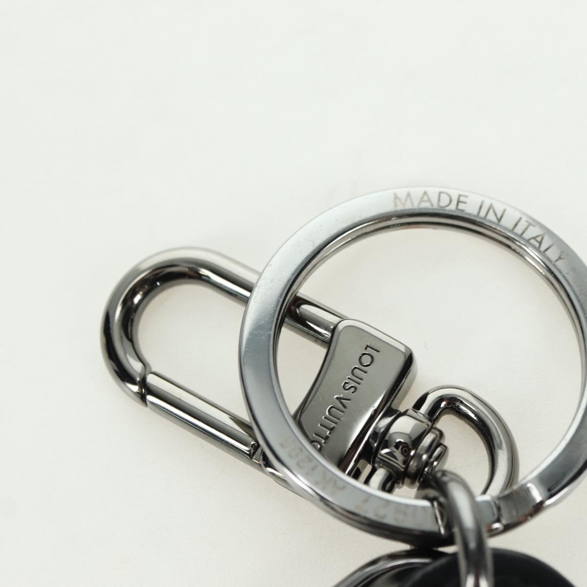 LOUIS VUITTON Monogram Porte Cles LV Signature Charm Black M00927 Auth YKZ1420M
