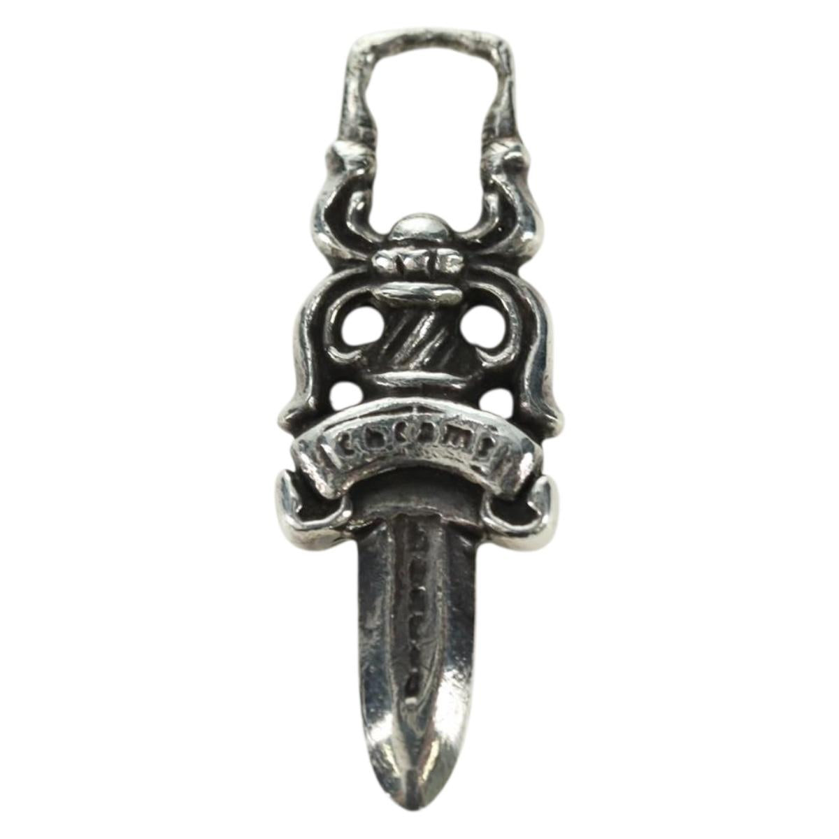 Chrome Hearts Dagger Charm Pendant Top Ag925 Silver Auth YKZ1426V