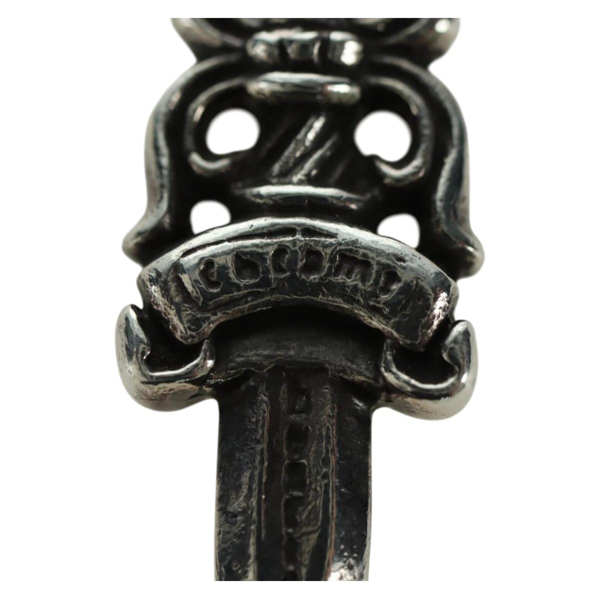 Chrome Hearts Dagger Charm Pendant Top Ag925 Silver Auth YKZ1426V