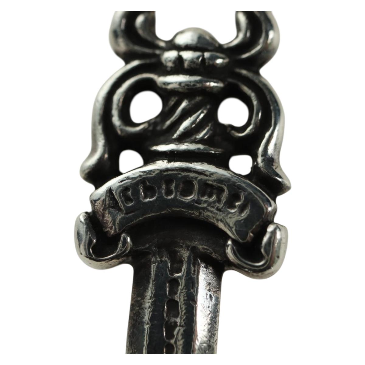 Chrome Hearts Dagger Charm Pendant Top Ag925 Silver Auth YKZ1426V