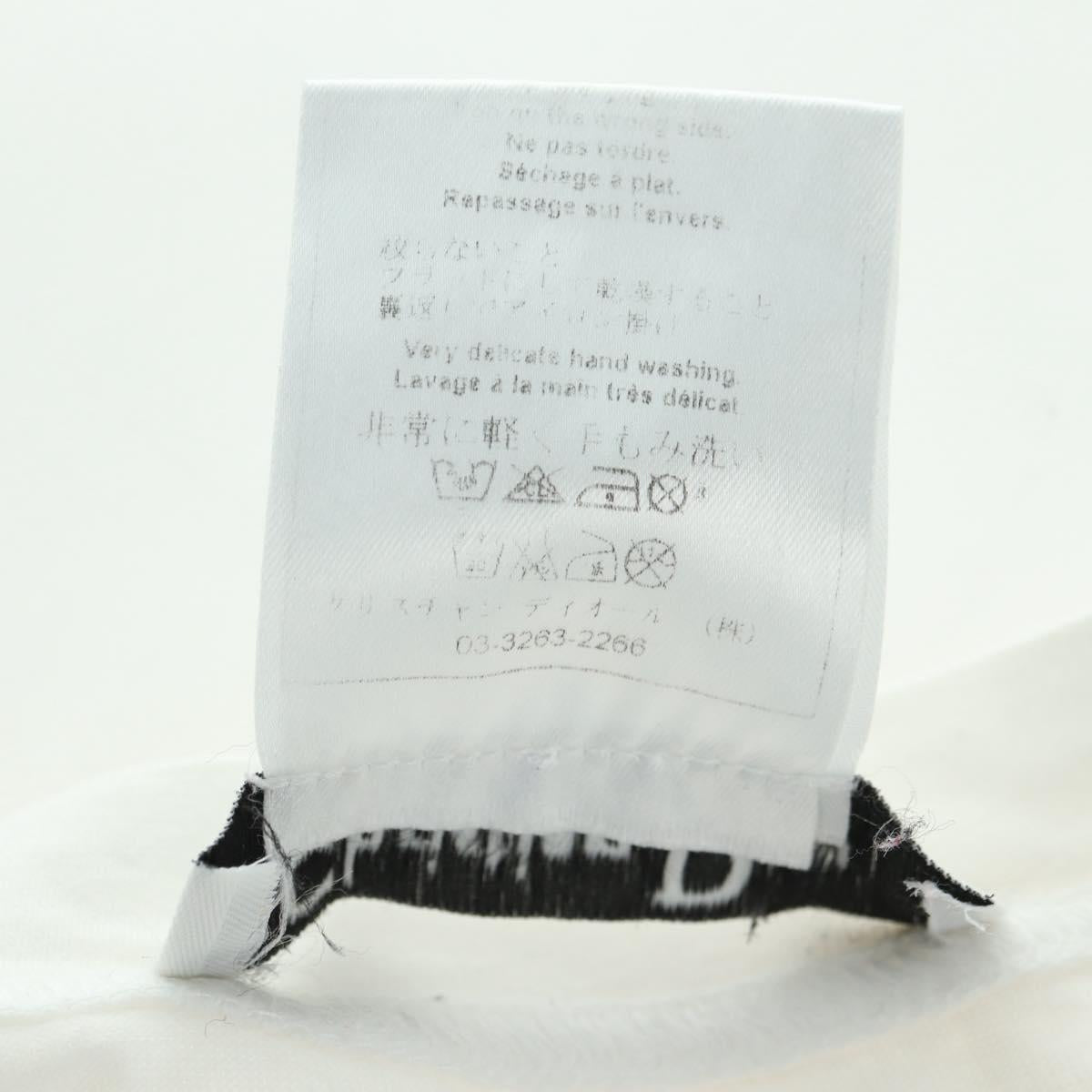 Christian Dior Galliano Period Short-Sleeved T-shirt Cotton White Auth YKZ1435V