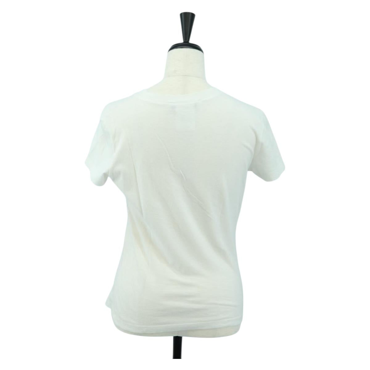 Christian Dior Galliano Period Short-Sleeved T-shirt Cotton White Auth YKZ1435V