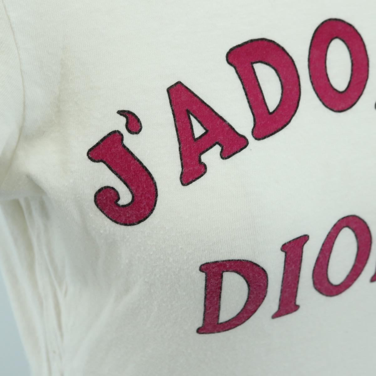 Christian Dior Galliano Period Short-Sleeved T-shirt Cotton White Auth YKZ1435V