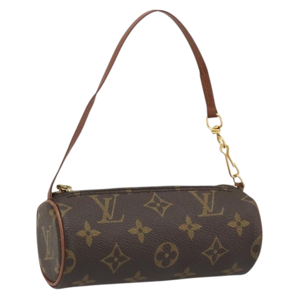 LOUIS VUITTON Monogram Papillon Pouch LV Auth YKZ1451