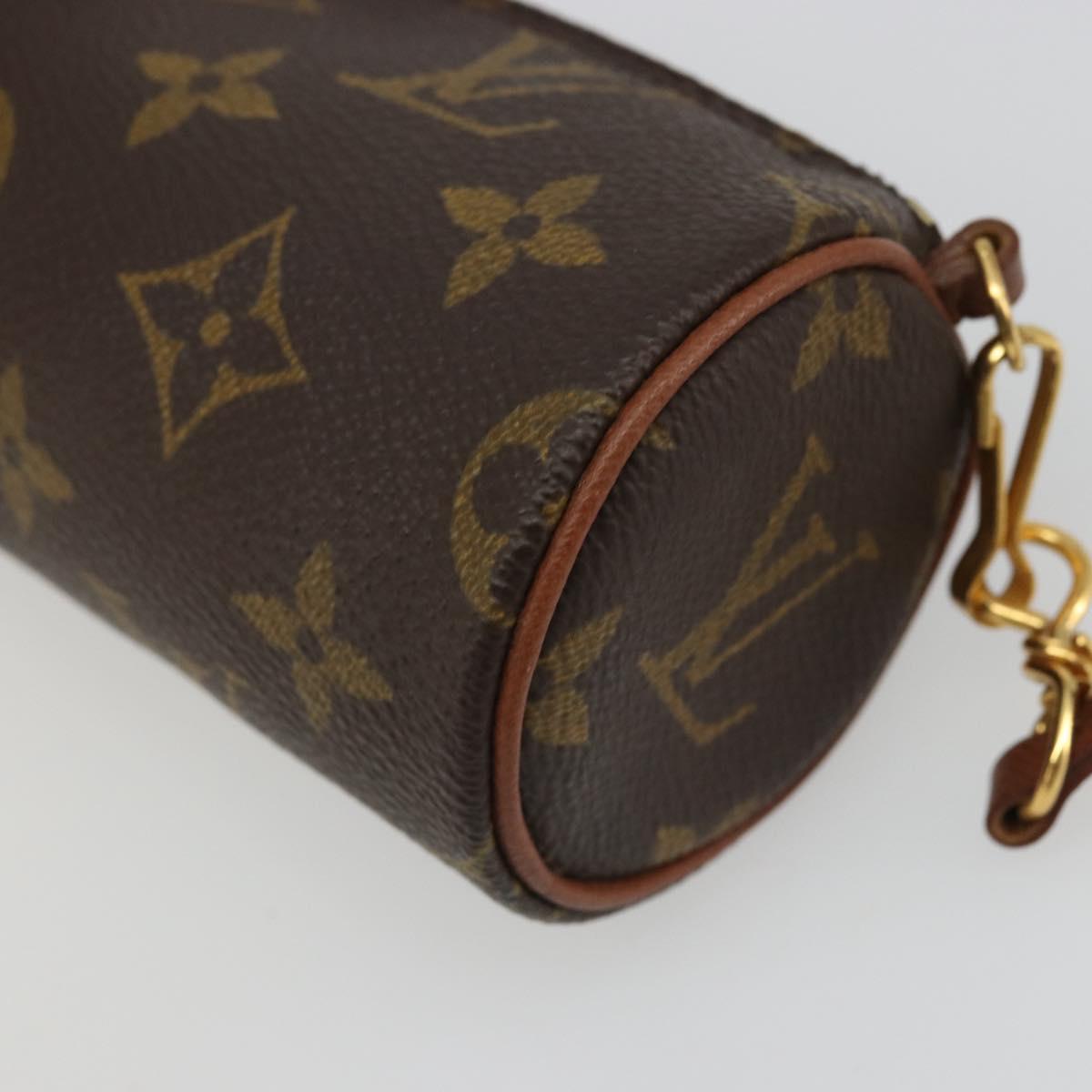 LOUIS VUITTON Monogram Papillon Pouch LV Auth YKZ1451