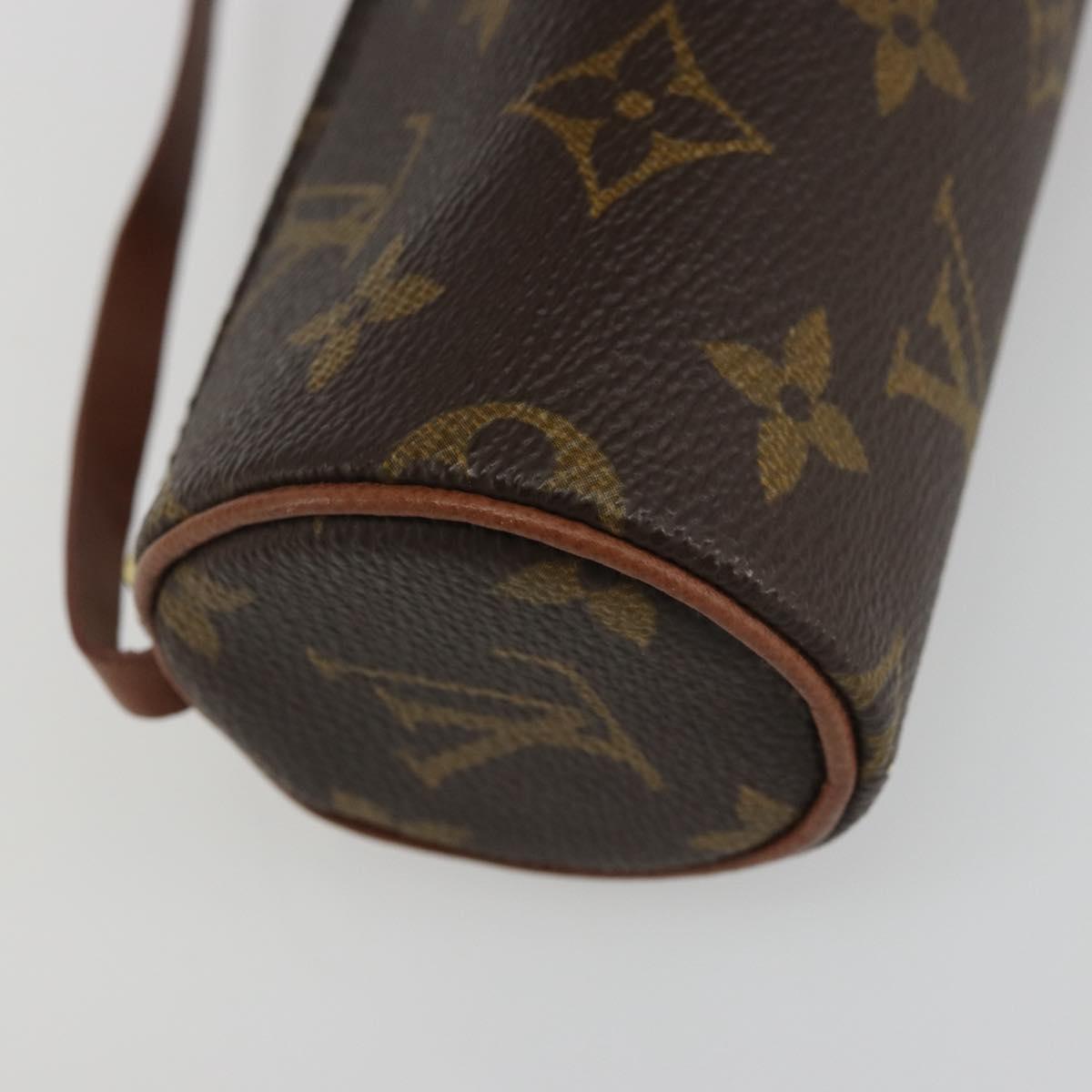 LOUIS VUITTON Monogram Papillon Pouch LV Auth YKZ1451