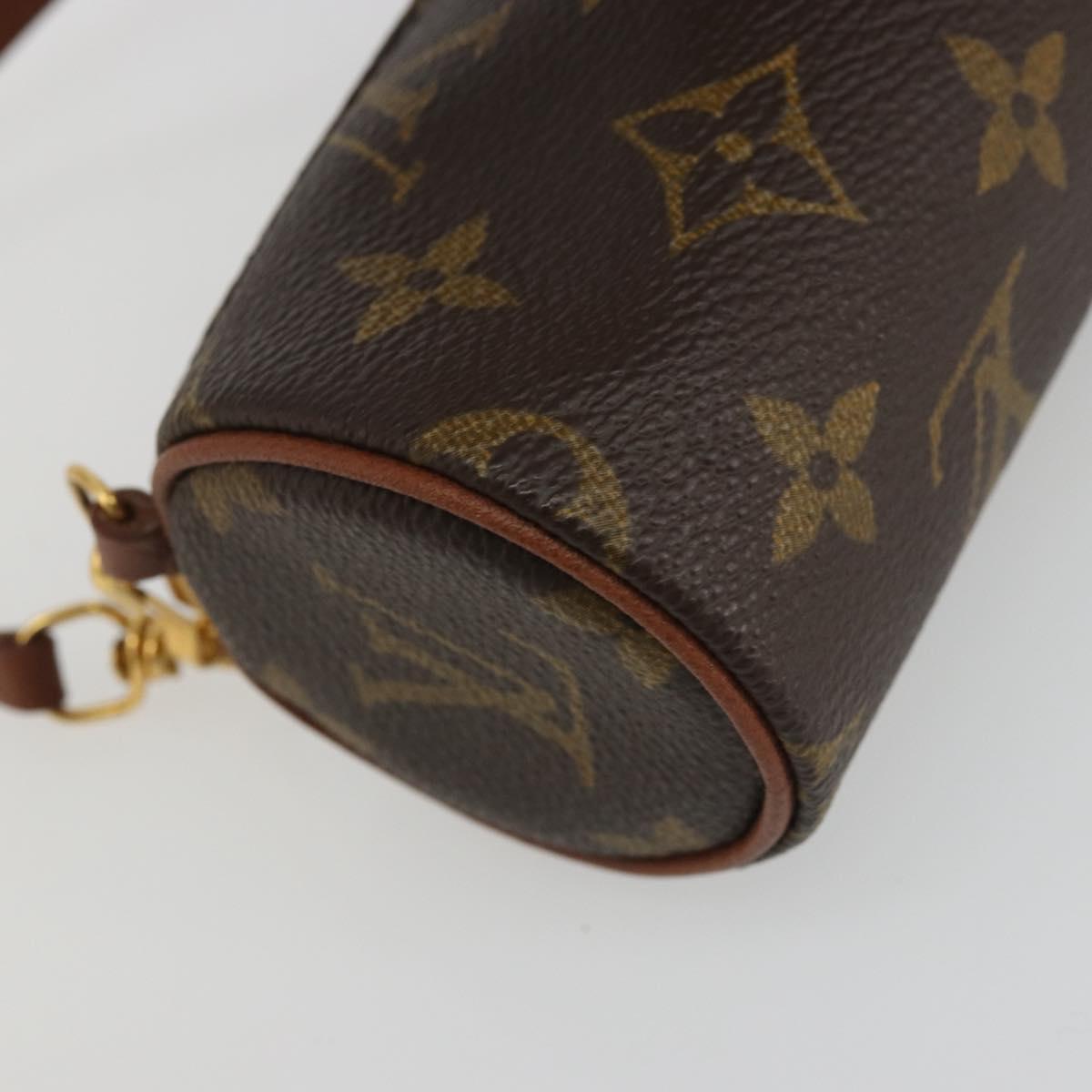 LOUIS VUITTON Monogram Papillon Pouch LV Auth YKZ1451