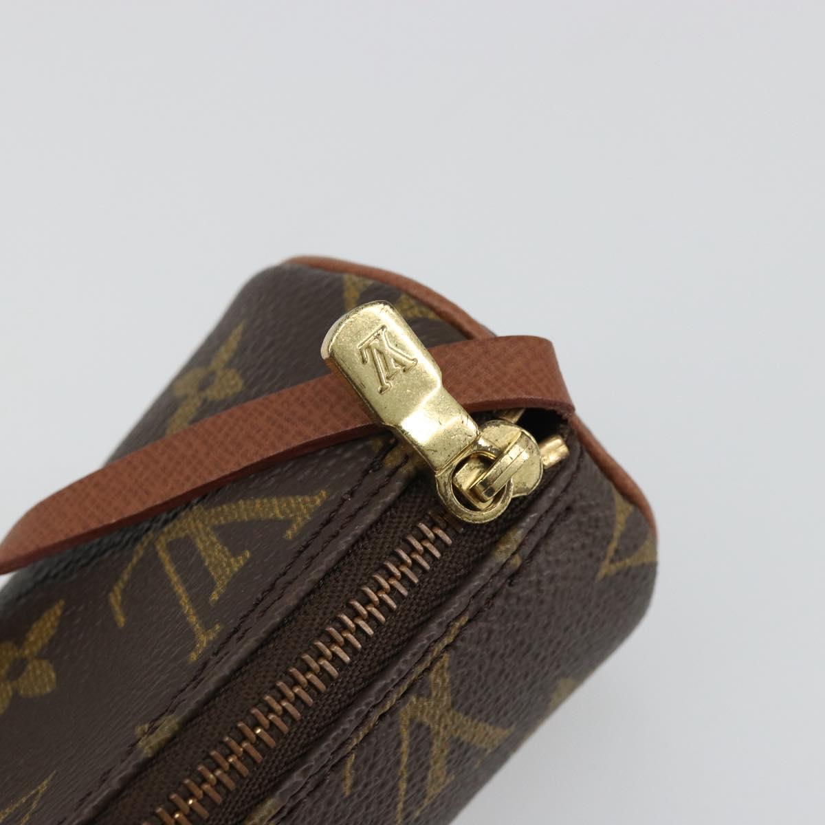 LOUIS VUITTON Monogram Papillon Pouch LV Auth YKZ1451