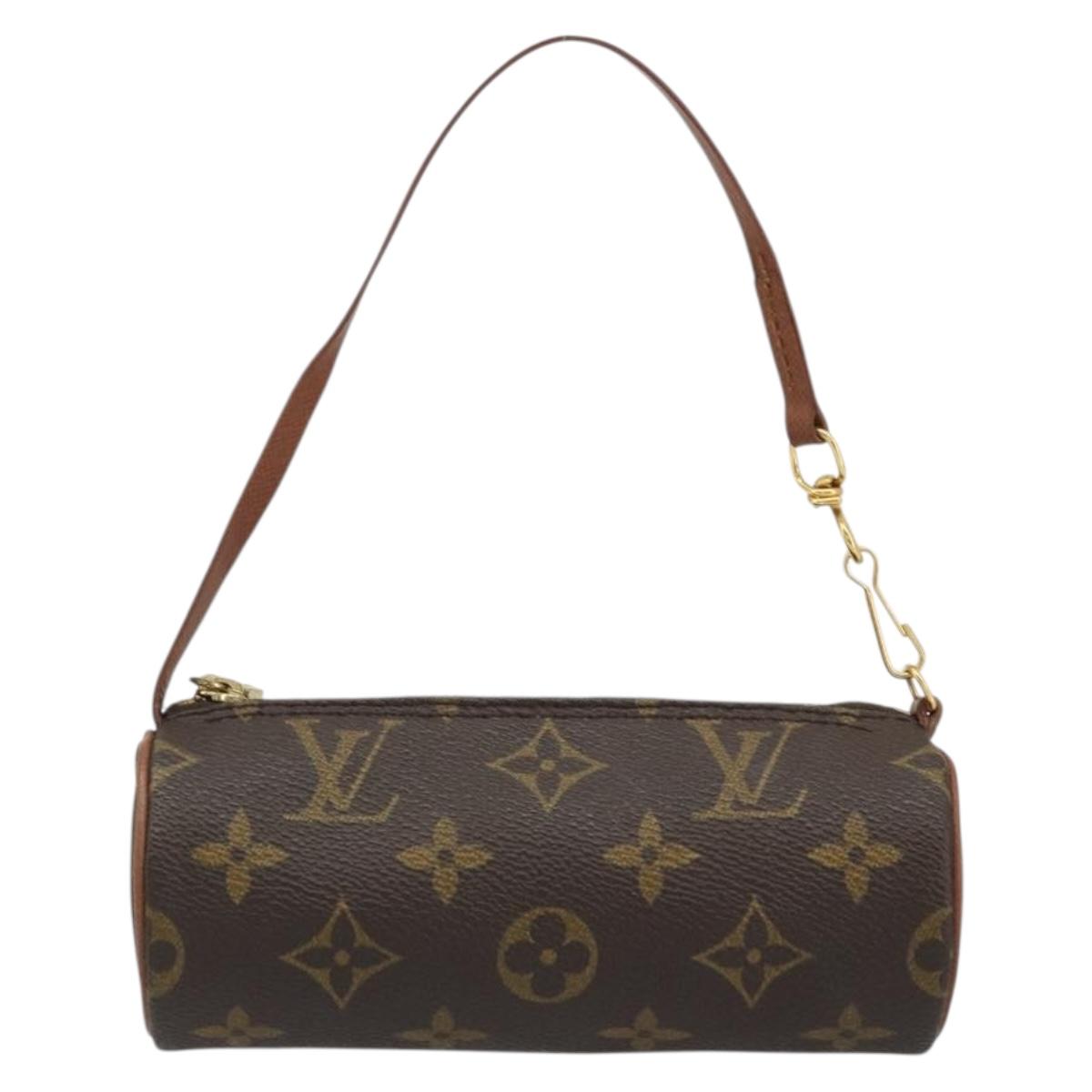 LOUIS VUITTON Monogram Papillon Pouch LV Auth YKZ1451