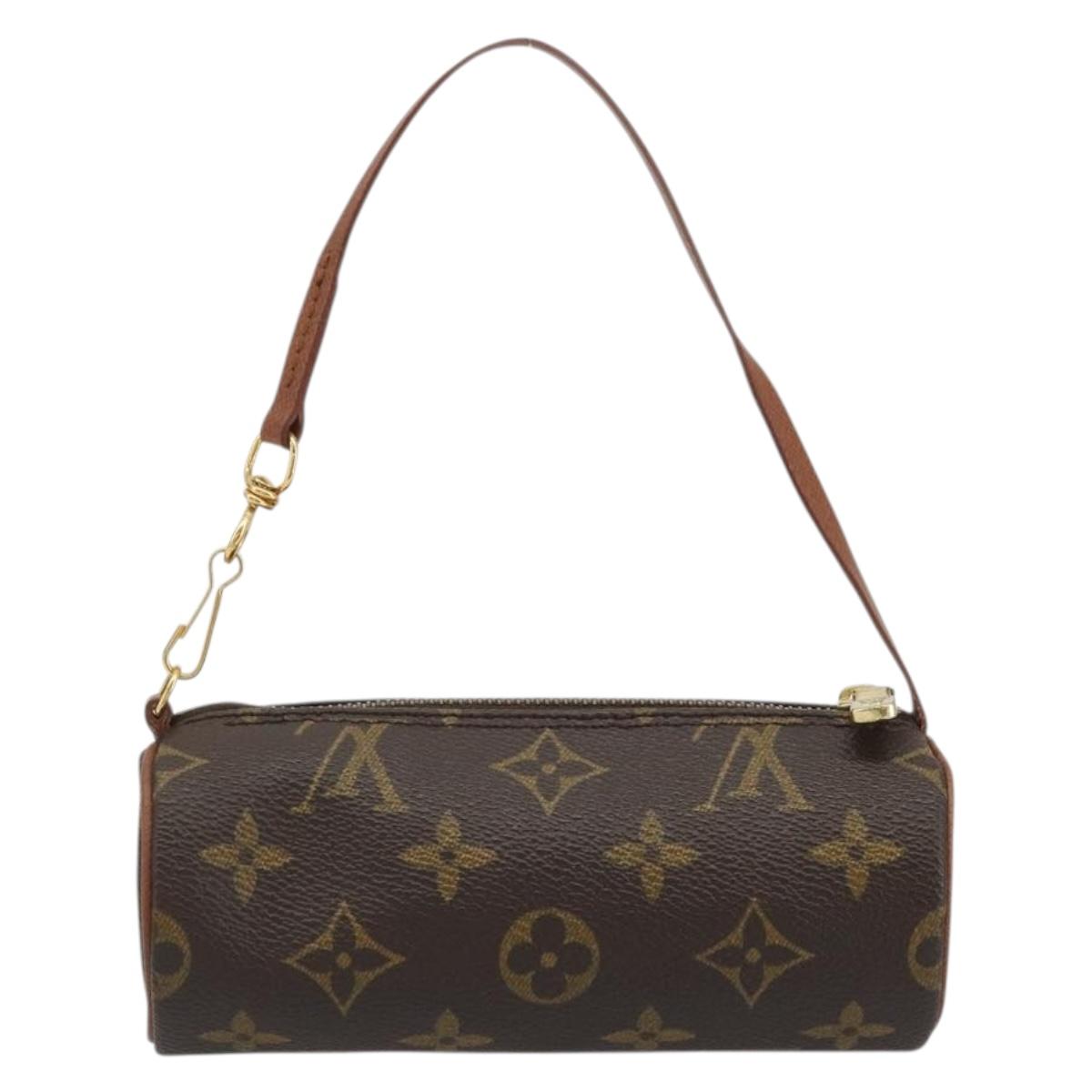 LOUIS VUITTON Monogram Papillon Pouch LV Auth YKZ1451