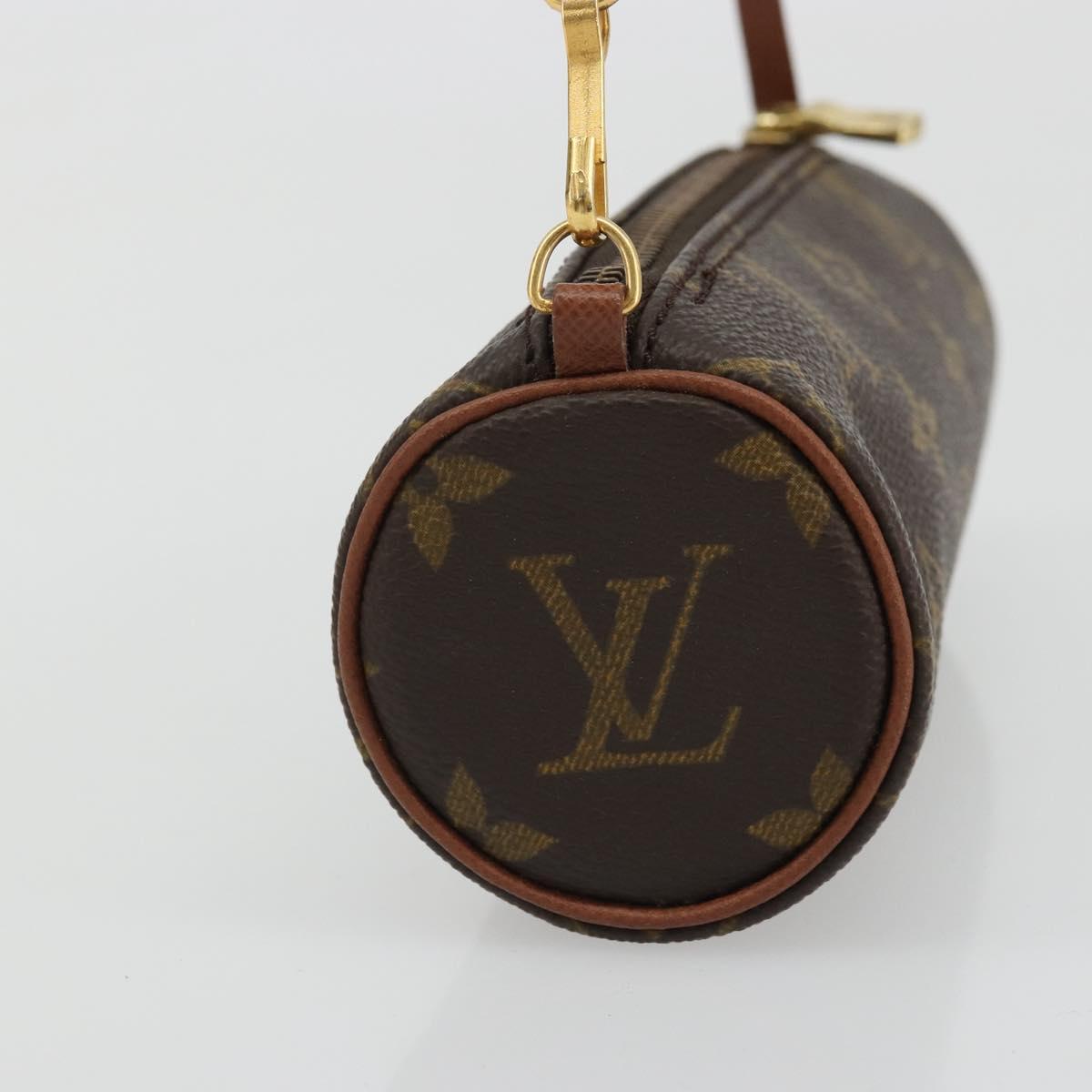 LOUIS VUITTON Monogram Papillon Pouch LV Auth YKZ1451