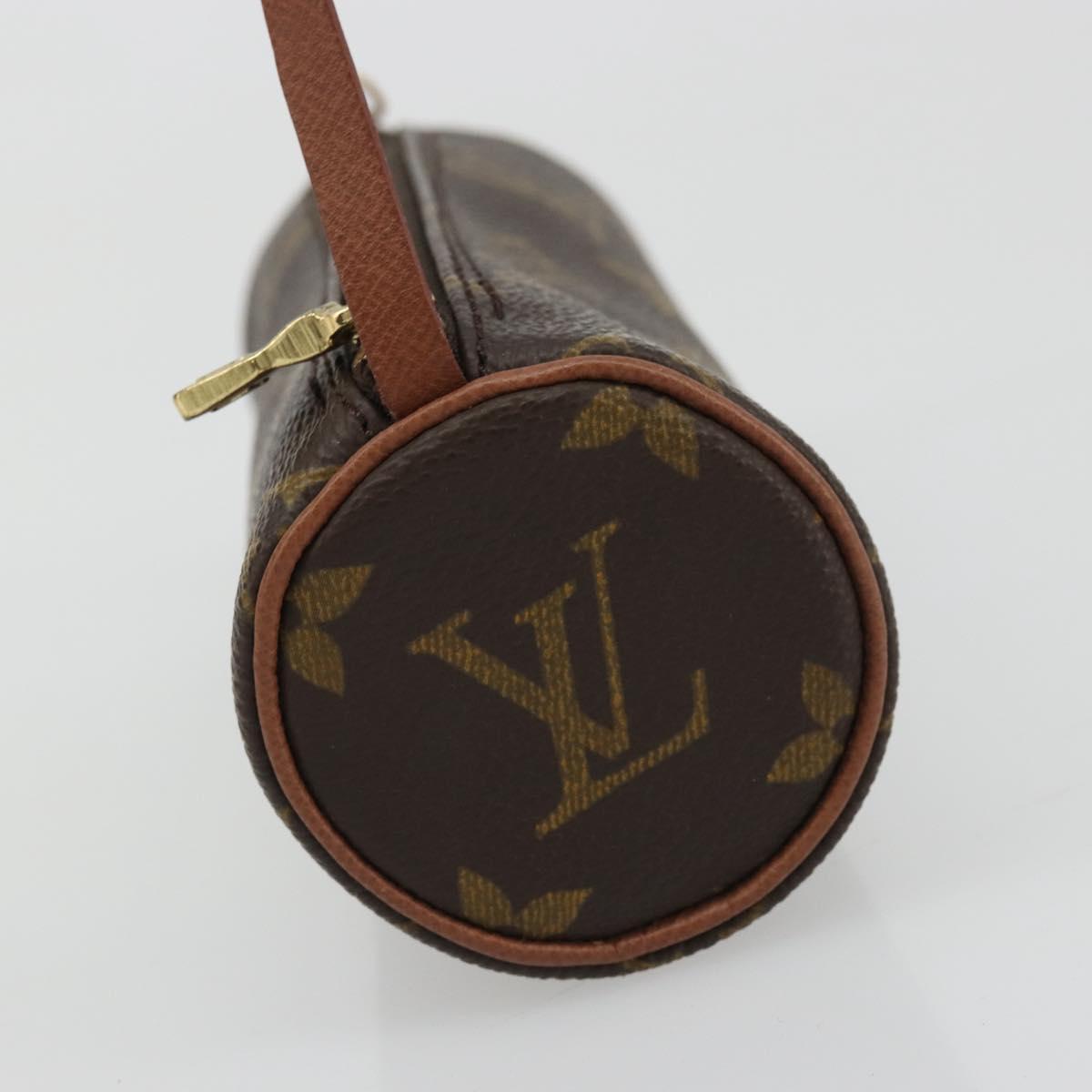 LOUIS VUITTON Monogram Papillon Pouch LV Auth YKZ1451