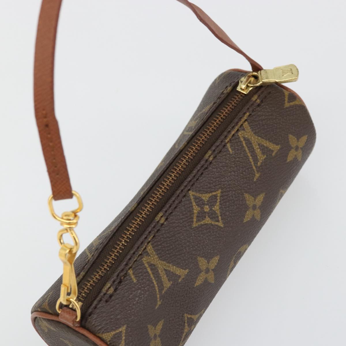 LOUIS VUITTON Monogram Papillon Pouch LV Auth YKZ1451