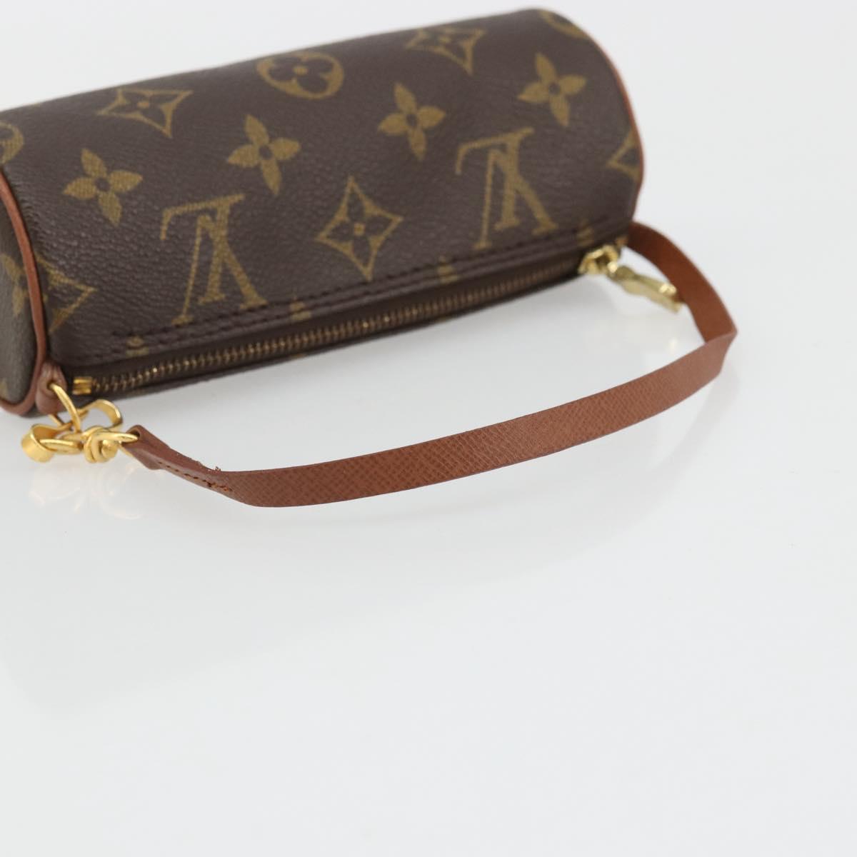 LOUIS VUITTON Monogram Papillon Pouch LV Auth YKZ1451