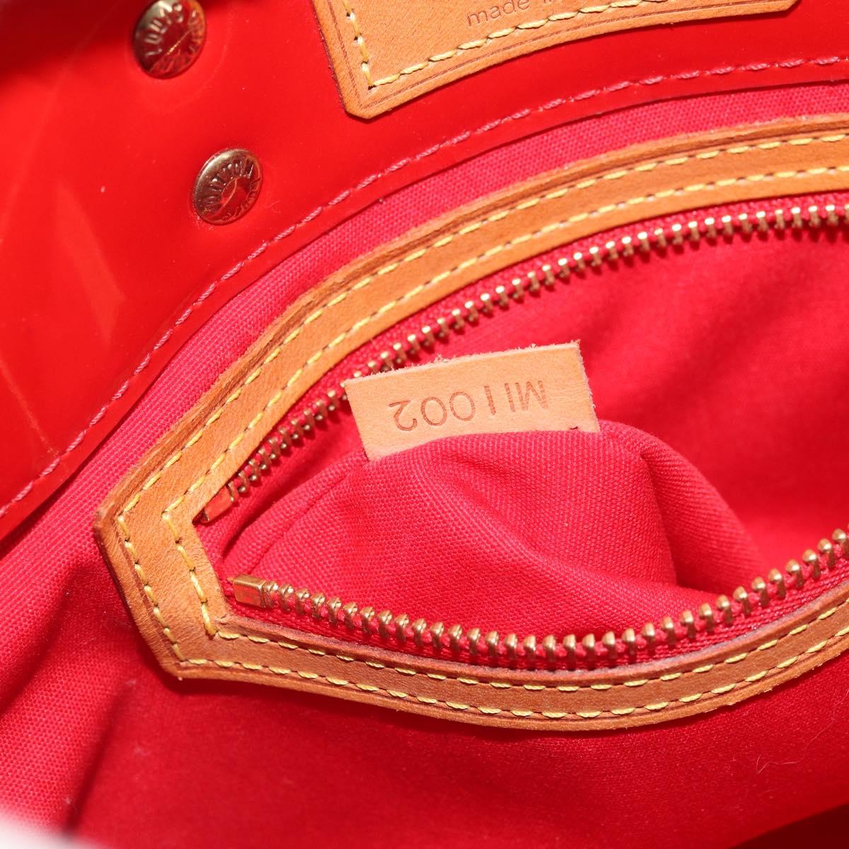 LOUIS VUITTON Monogram Vernis Reade PM Hand Bag Red Rouge M91088 LV Auth YKZ1466