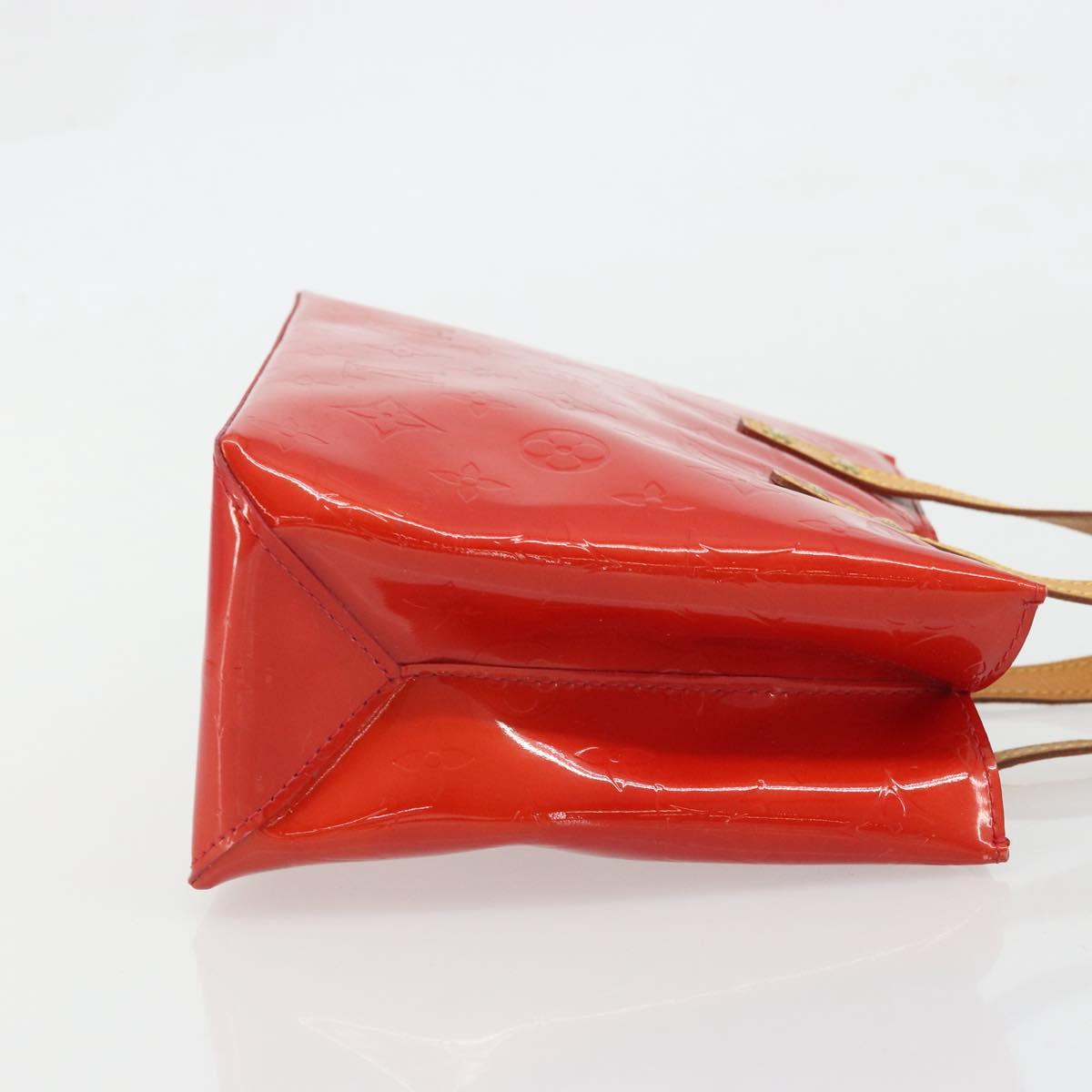 LOUIS VUITTON Monogram Vernis Reade PM Hand Bag Red Rouge M91088 LV Auth YKZ1466
