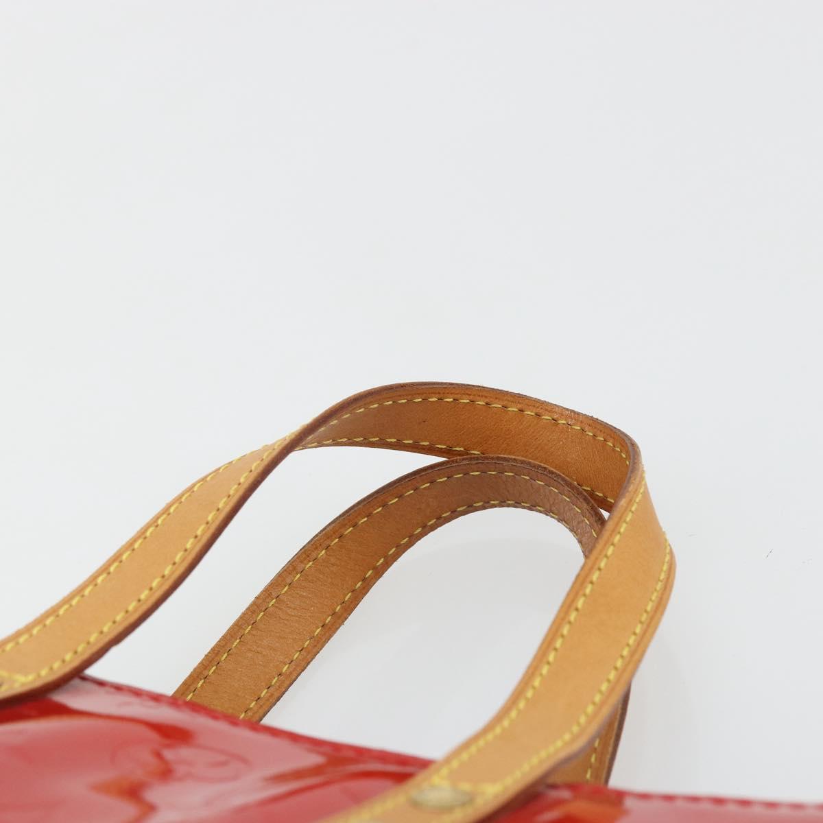 LOUIS VUITTON Monogram Vernis Reade PM Hand Bag Red Rouge M91088 LV Auth YKZ1466