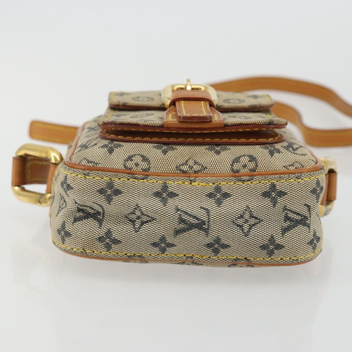 LOUIS VUITTON Monogram Mini Juliet PM Shoulder Bag Blue M92005 LV Auth YKZ1470