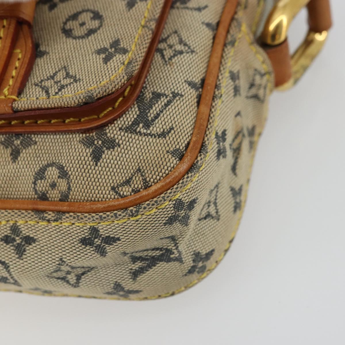LOUIS VUITTON Monogram Mini Juliet PM Shoulder Bag Blue M92005 LV Auth YKZ1470