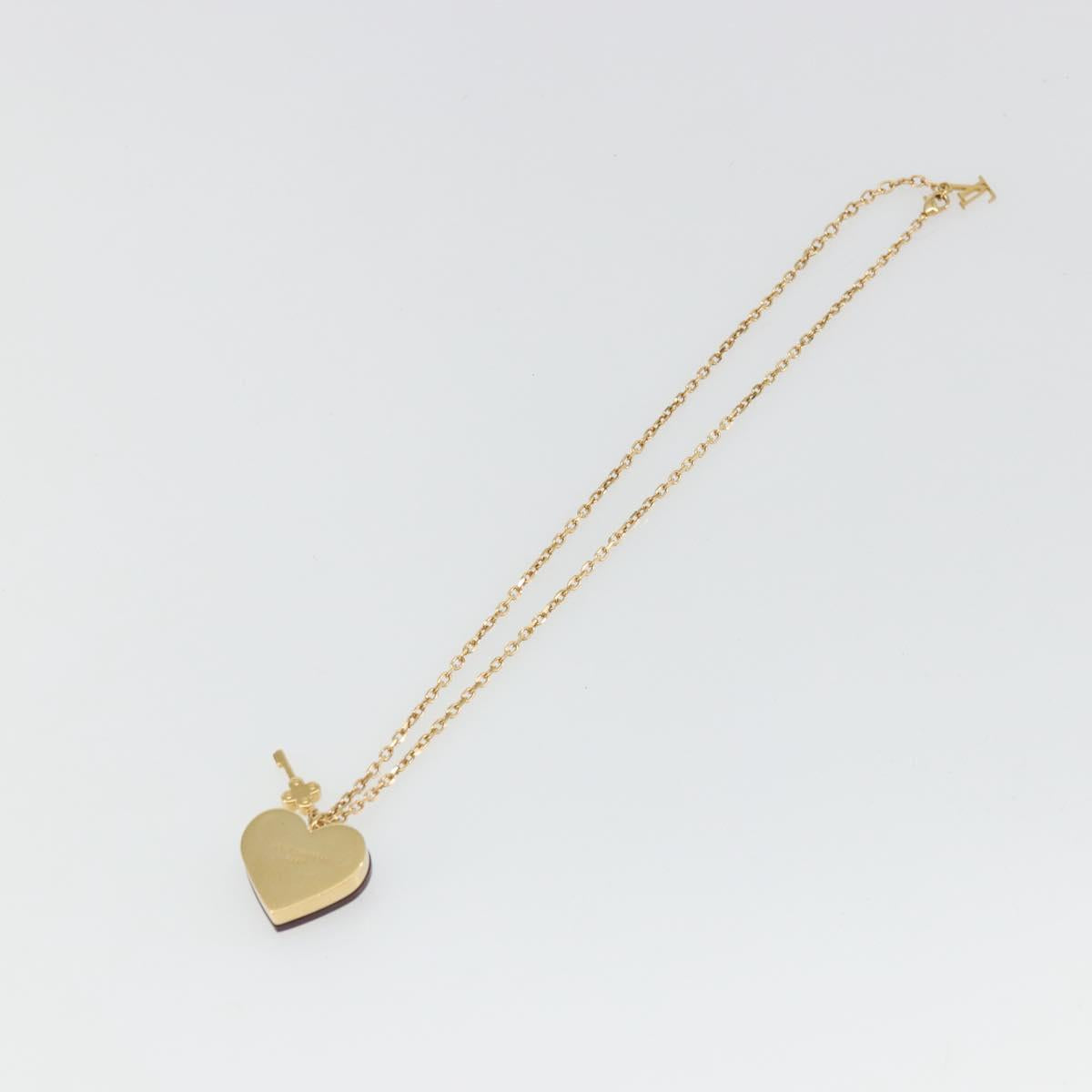 LOUIS VUITTON Pandantif Rock Me Necklace metal Gold Tone M66515 LV Auth YKZ1485A