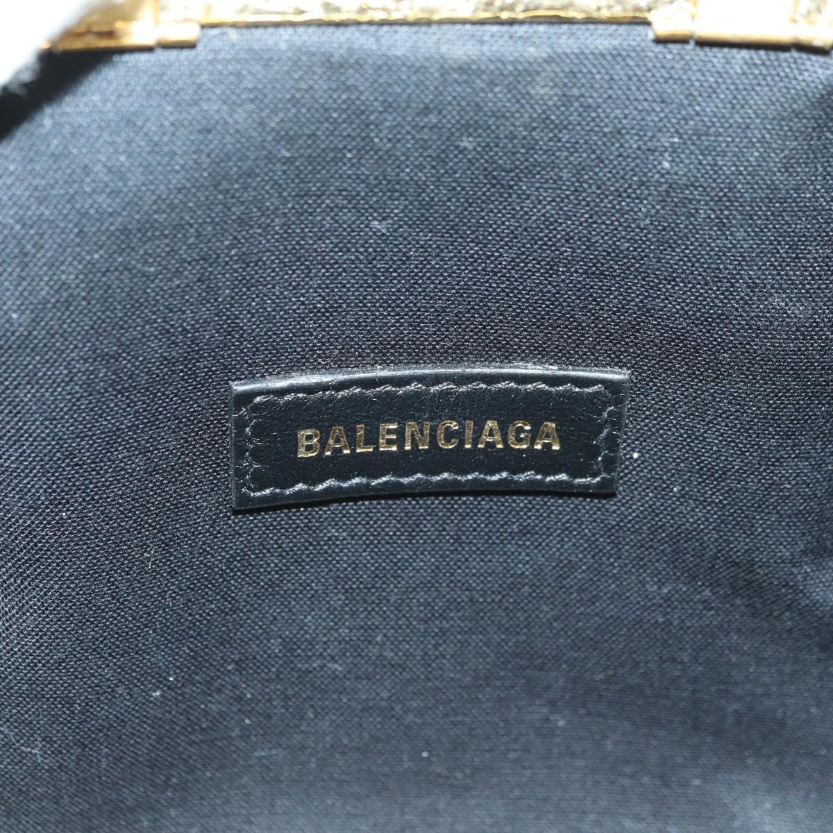 BALENCIAGA Cloud Coin Shoulder Bag Leather Gold 618915 Auth YKZ1511A