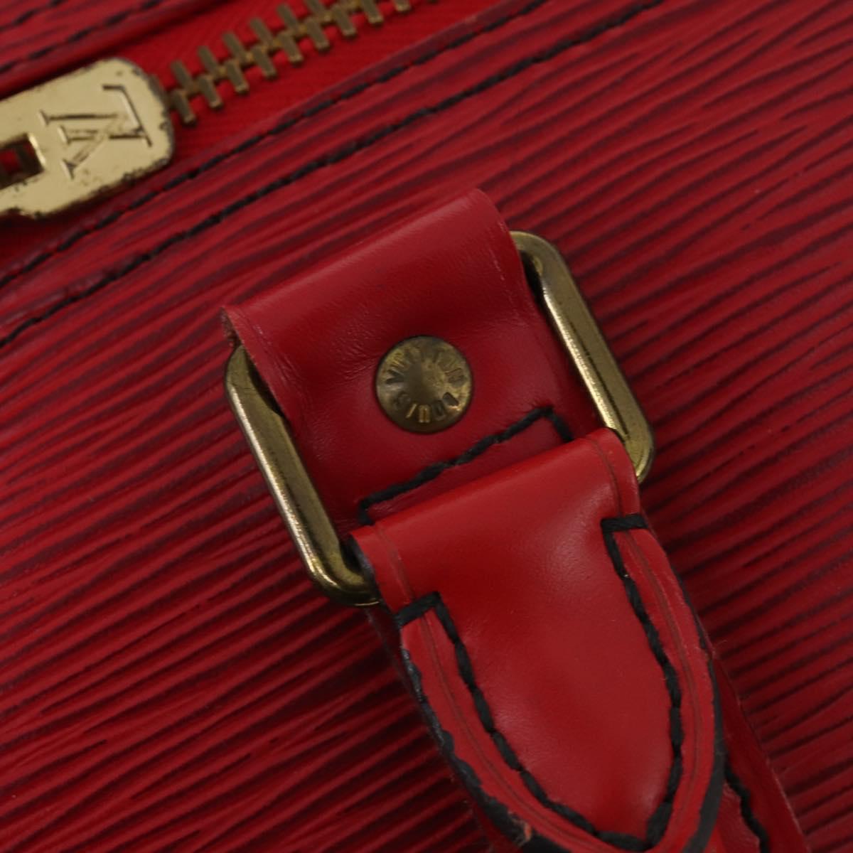 LOUIS VUITTON Epi Keepall 45 Boston Bag Red M42977 LV Auth YKZ1535A