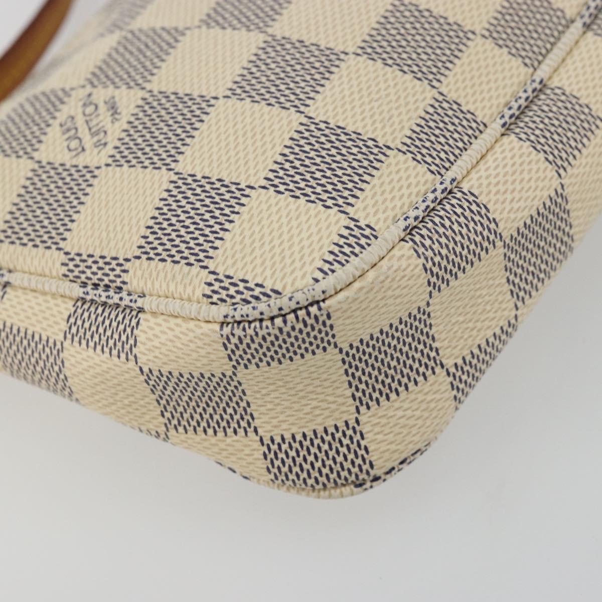 LOUIS VUITTON Damier Azur Pochette Accessoires Pouch N41207 LV Auth YKZ1553A