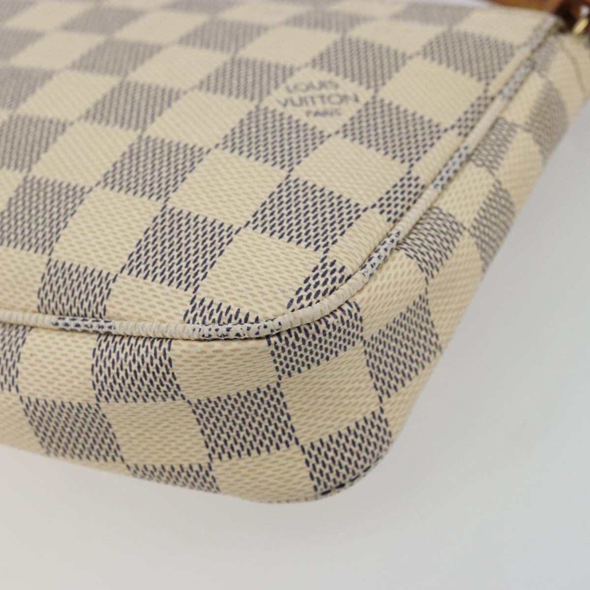 LOUIS VUITTON Damier Azur Pochette Accessoires Pouch N41207 LV Auth YKZ1553A