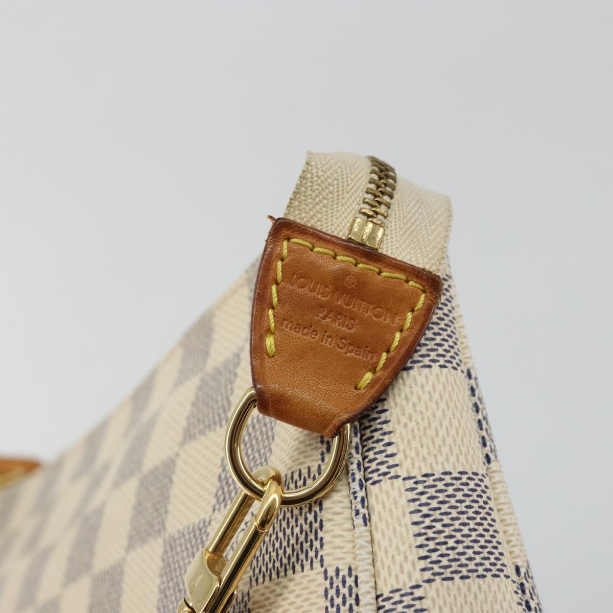 LOUIS VUITTON Damier Azur Pochette Accessoires Pouch N41207 LV Auth YKZ1553A