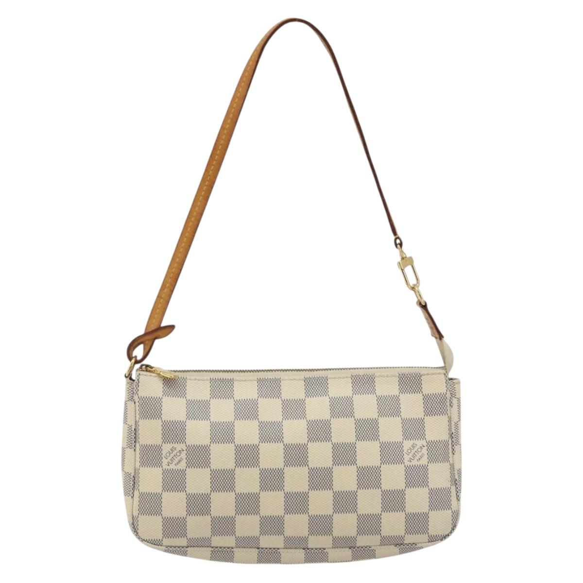 LOUIS VUITTON Damier Azur Pochette Accessoires Pouch N41207 LV Auth YKZ1553A