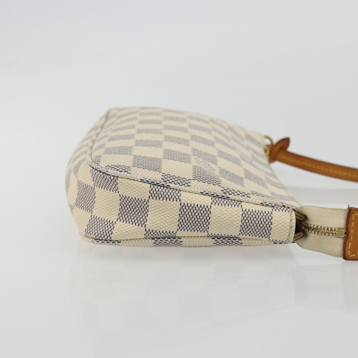 LOUIS VUITTON Damier Azur Pochette Accessoires Pouch N41207 LV Auth YKZ1553A