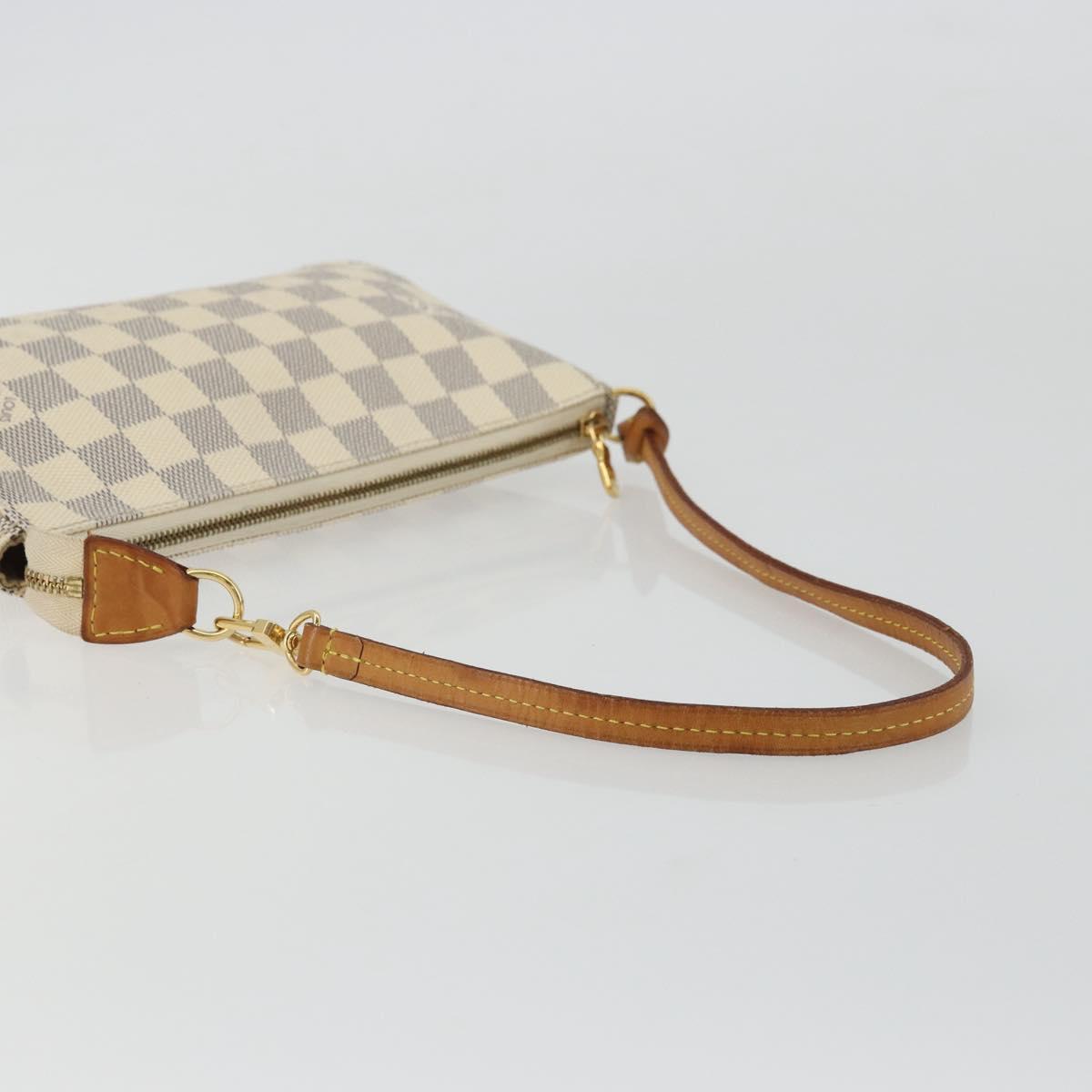 LOUIS VUITTON Damier Azur Pochette Accessoires Pouch N41207 LV Auth YKZ1553A