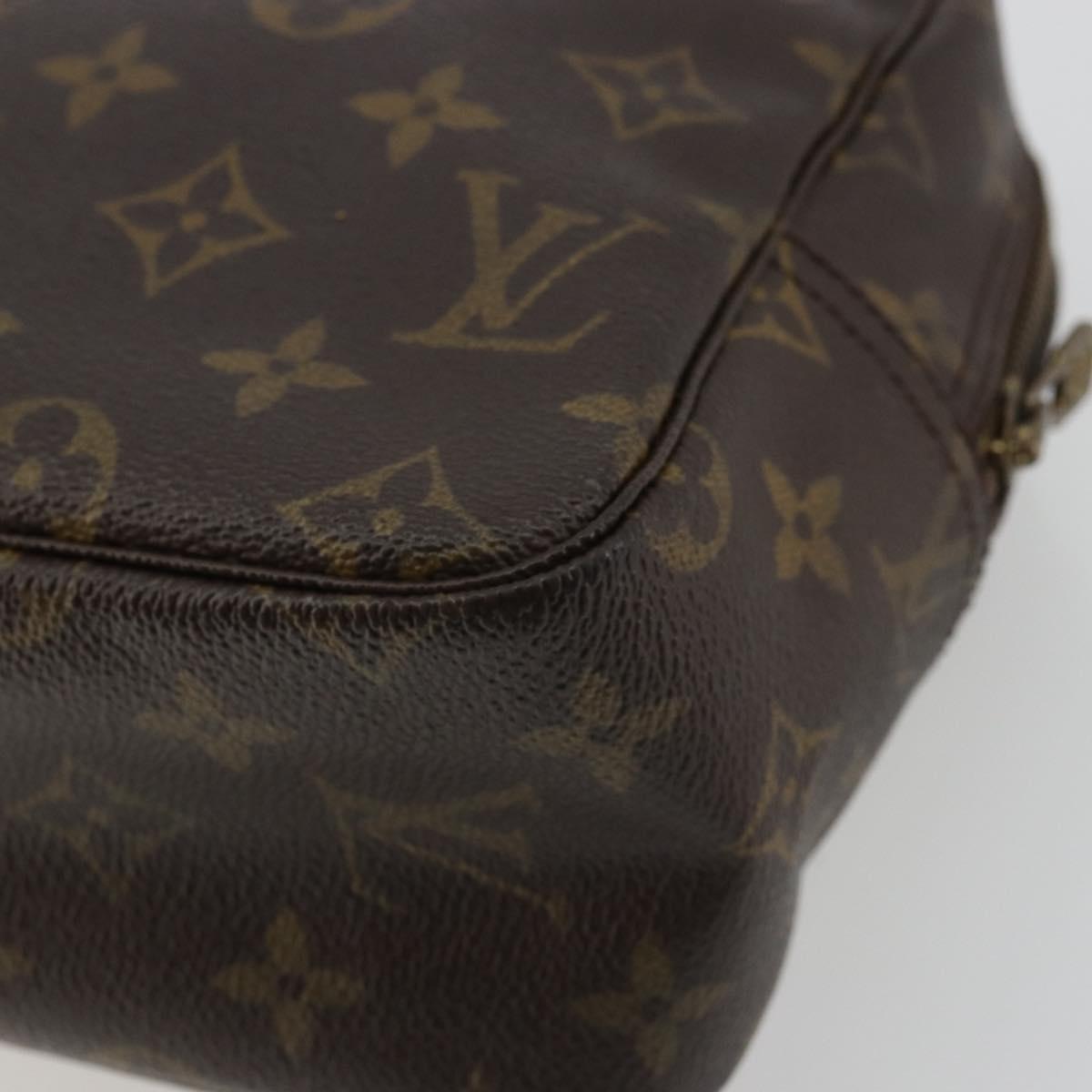 LOUIS VUITTON Monogram Trousse Toilette 28 Clutch Bag M47522 LV Auth YKZ1562