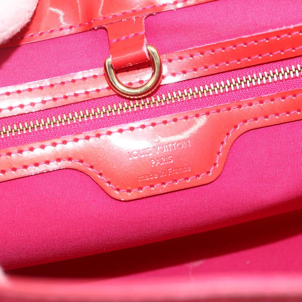 LOUIS VUITTON Monogram Vernis Wilshire PM Hand Bag Rose Pop M93643 Auth YKZ1574