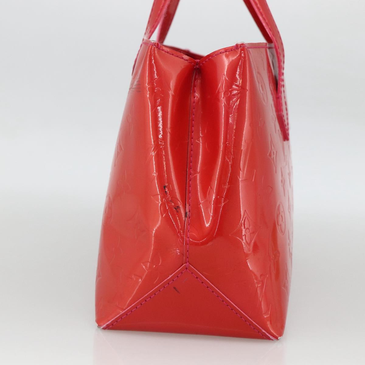 LOUIS VUITTON Monogram Vernis Wilshire PM Hand Bag Rose Pop M93643 Auth YKZ1574