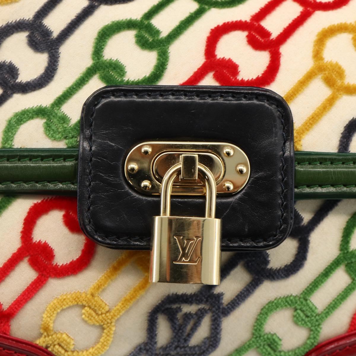 LOUIS VUITTON Monogram Velvet Chain Dolly Pochette Bag M95208 Auth YKZ1575SM