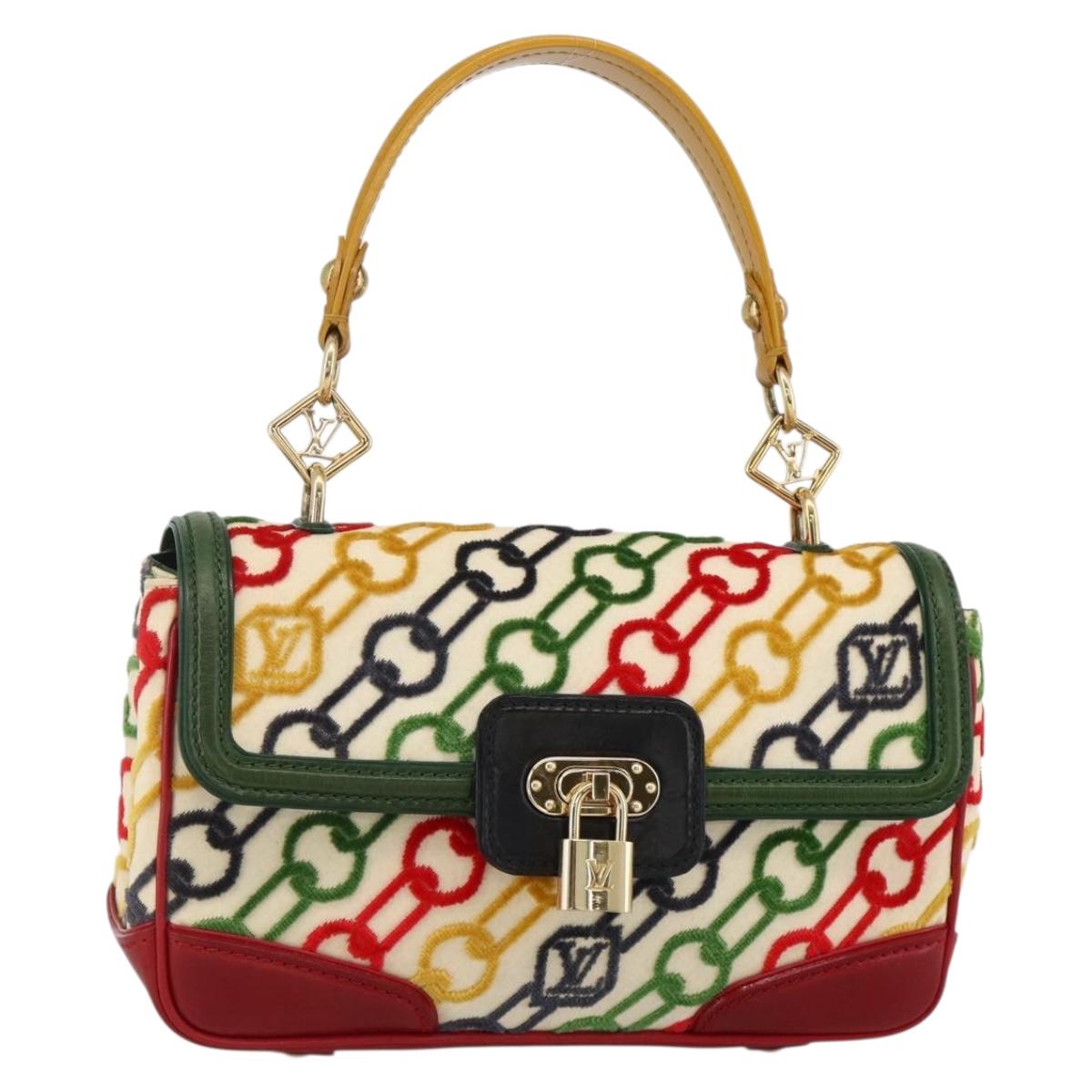 LOUIS VUITTON Monogram Velvet Chain Dolly Pochette Bag M95208 Auth YKZ1575SM