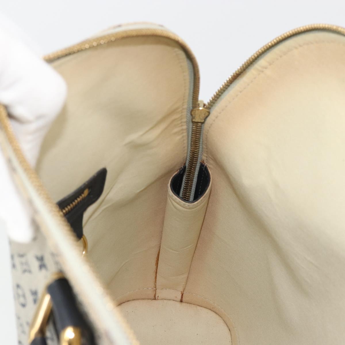 LOUIS VUITTON Monogram Mini Alma Haut Hand Bag Blue M92202 LV Auth YKZ1590A